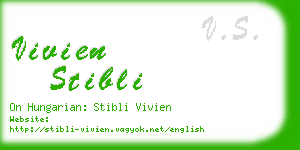 vivien stibli business card